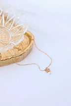 Jane Bow Necklace by Rose & Clay