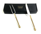 Luxury Carving Set – Handmade Stainless Steel with Golden Accents