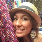 Sugar Skull Seed Bead Earrings - Guatemala