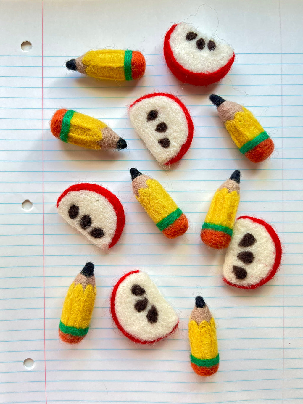 Felted Pencil Earring