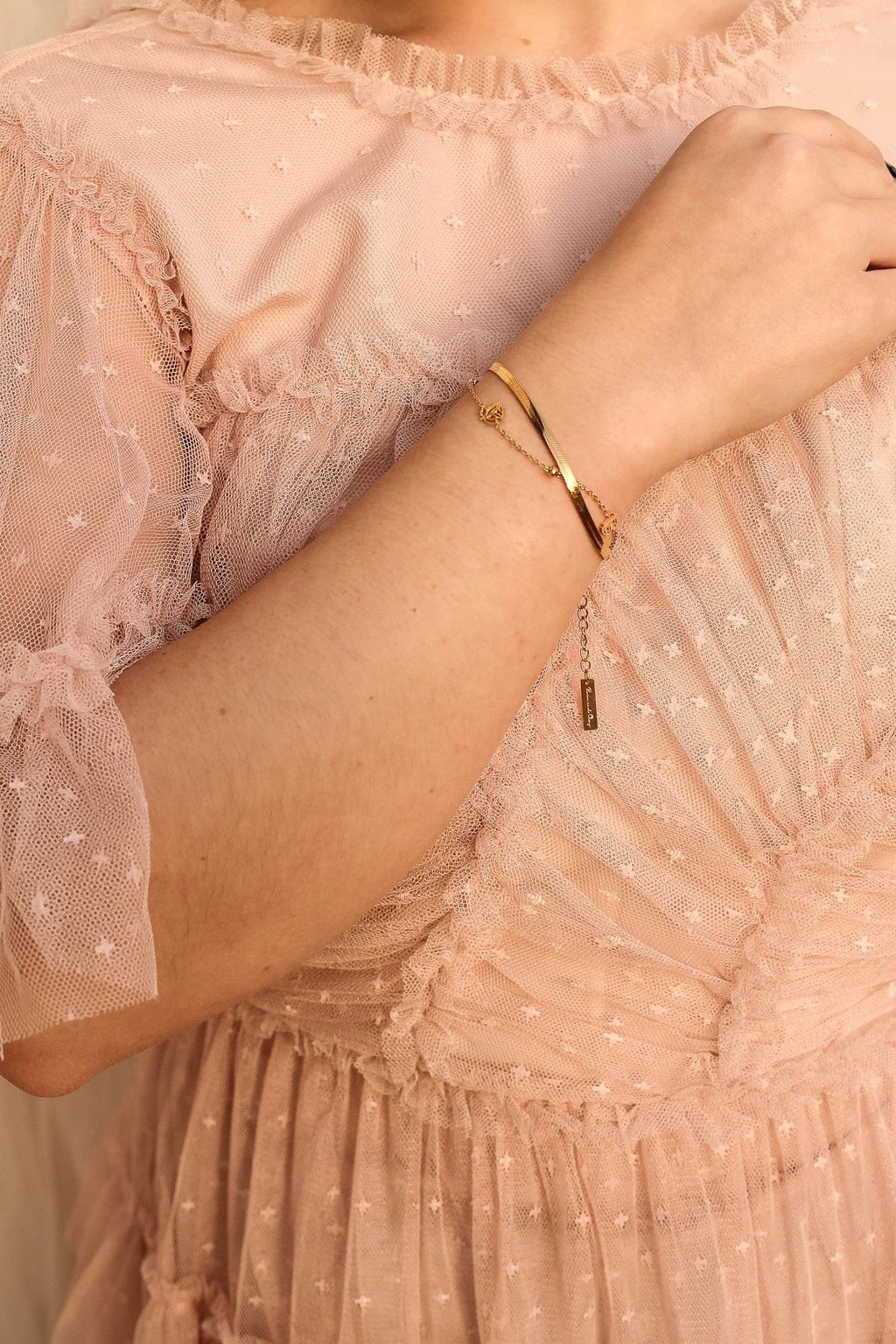 Anne Layered Bracelet by Rose & Clay