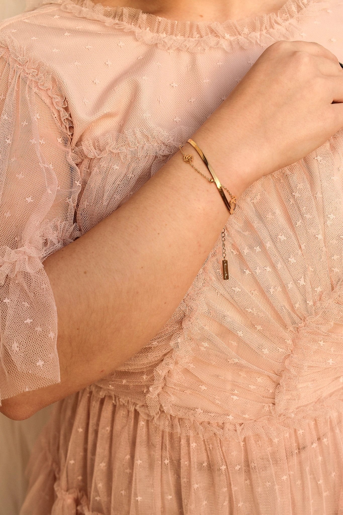 Anne Layered Bracelet by Rose & Clay