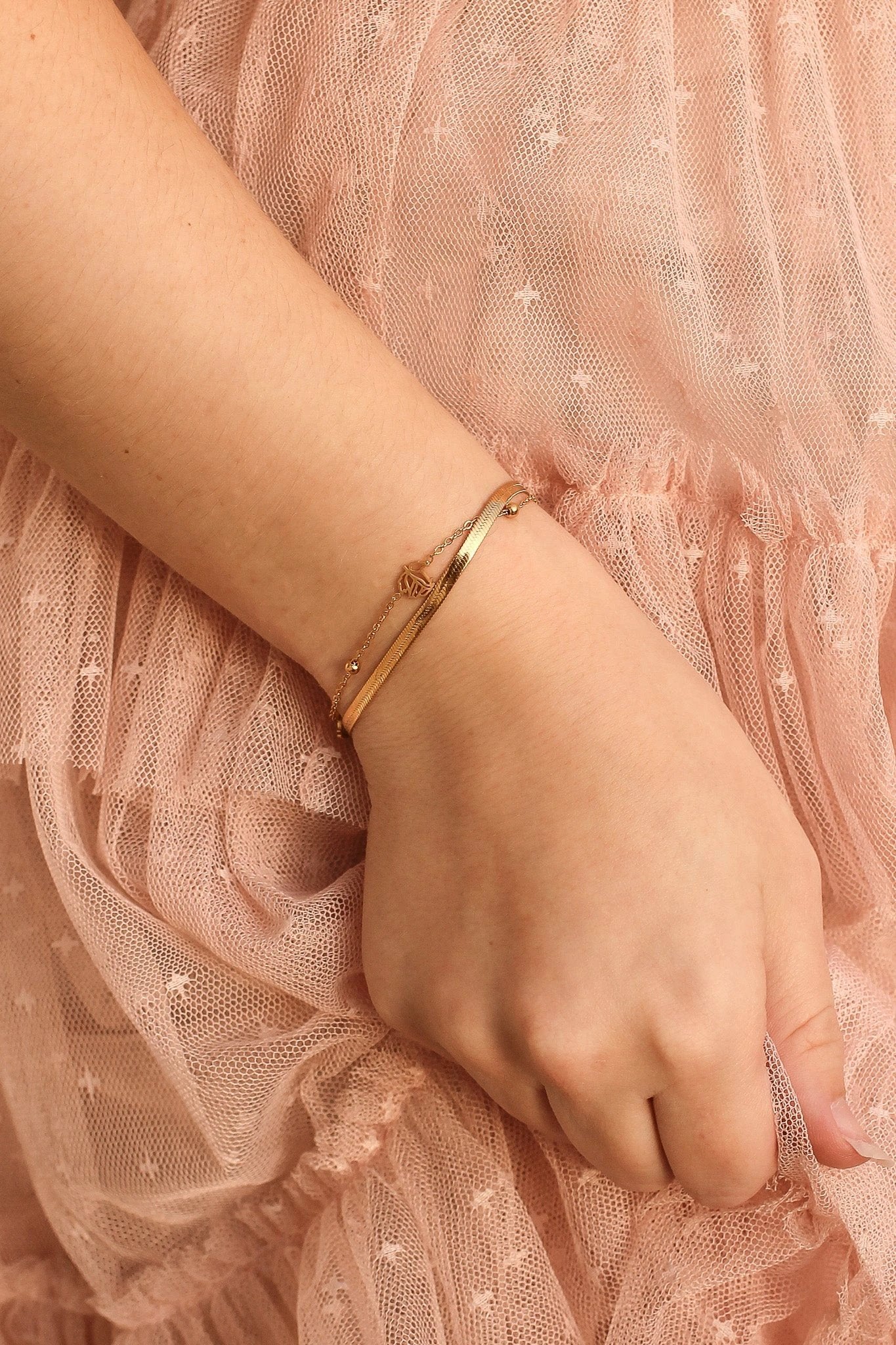 Anne Layered Bracelet by Rose & Clay