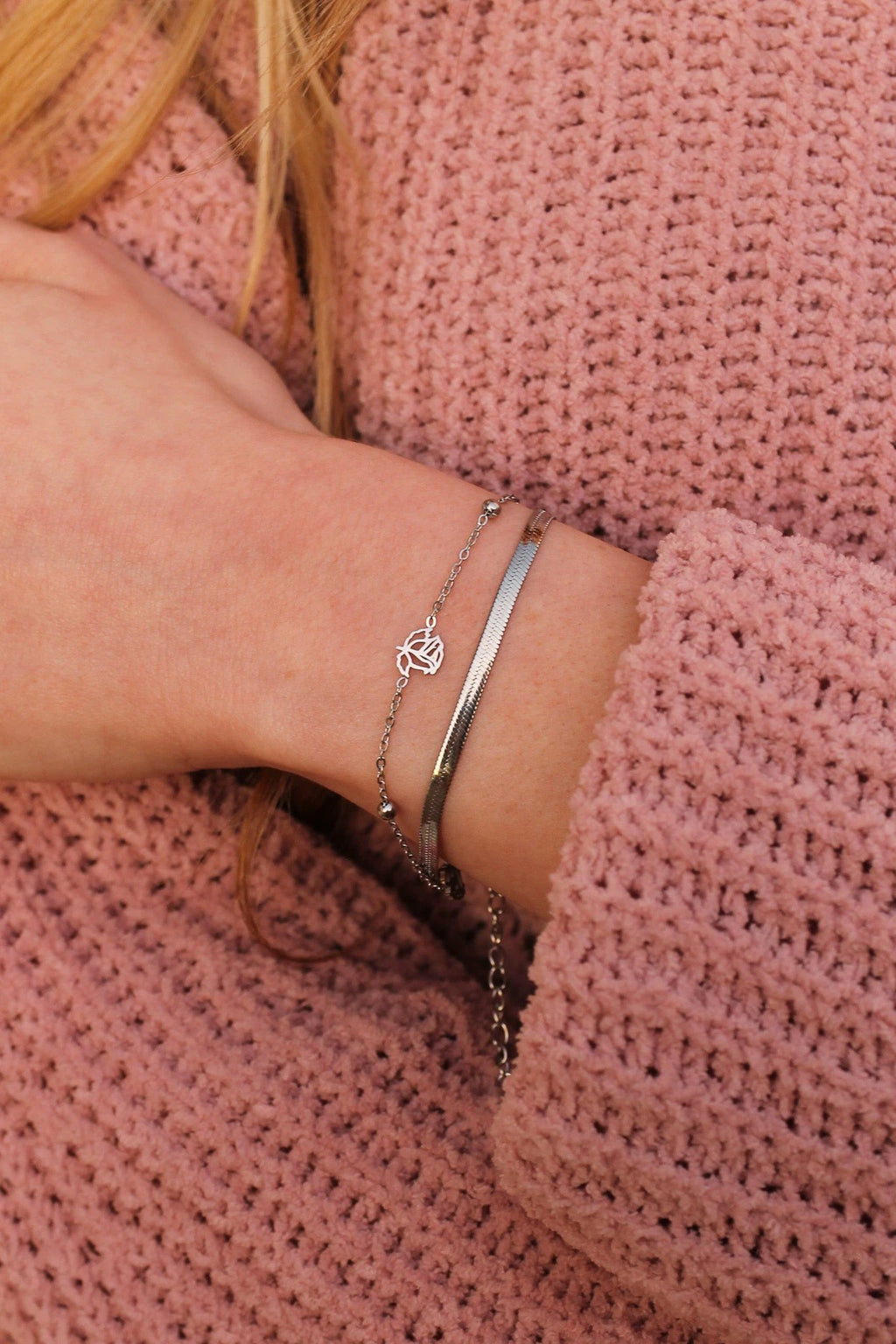 Anne Layered Bracelet by Rose & Clay