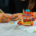 Happy Birthday Ice Cream Truck Pop Up Card by Paper Love