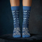 I'm Not Sleeping I'm Just Resting My Eyes Socks | Sleepy Tired Eyes Novelty Socks