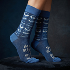 I'm Not Sleeping I'm Just Resting My Eyes Socks | Sleepy Tired Eyes Novelty Socks