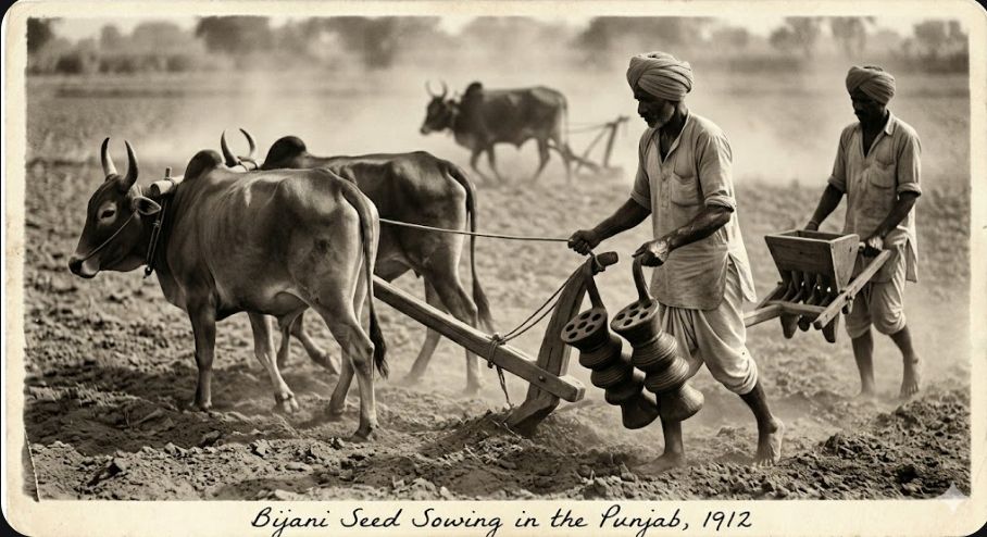 Antique Punjab Farmhouse Seeder