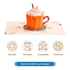 Pumpkin Latte Frndly Pop Up Card by Paper Love