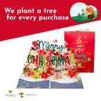 Merry Christmas Frndly Pop Up Card, 5" x 7" Cover by Paper Love