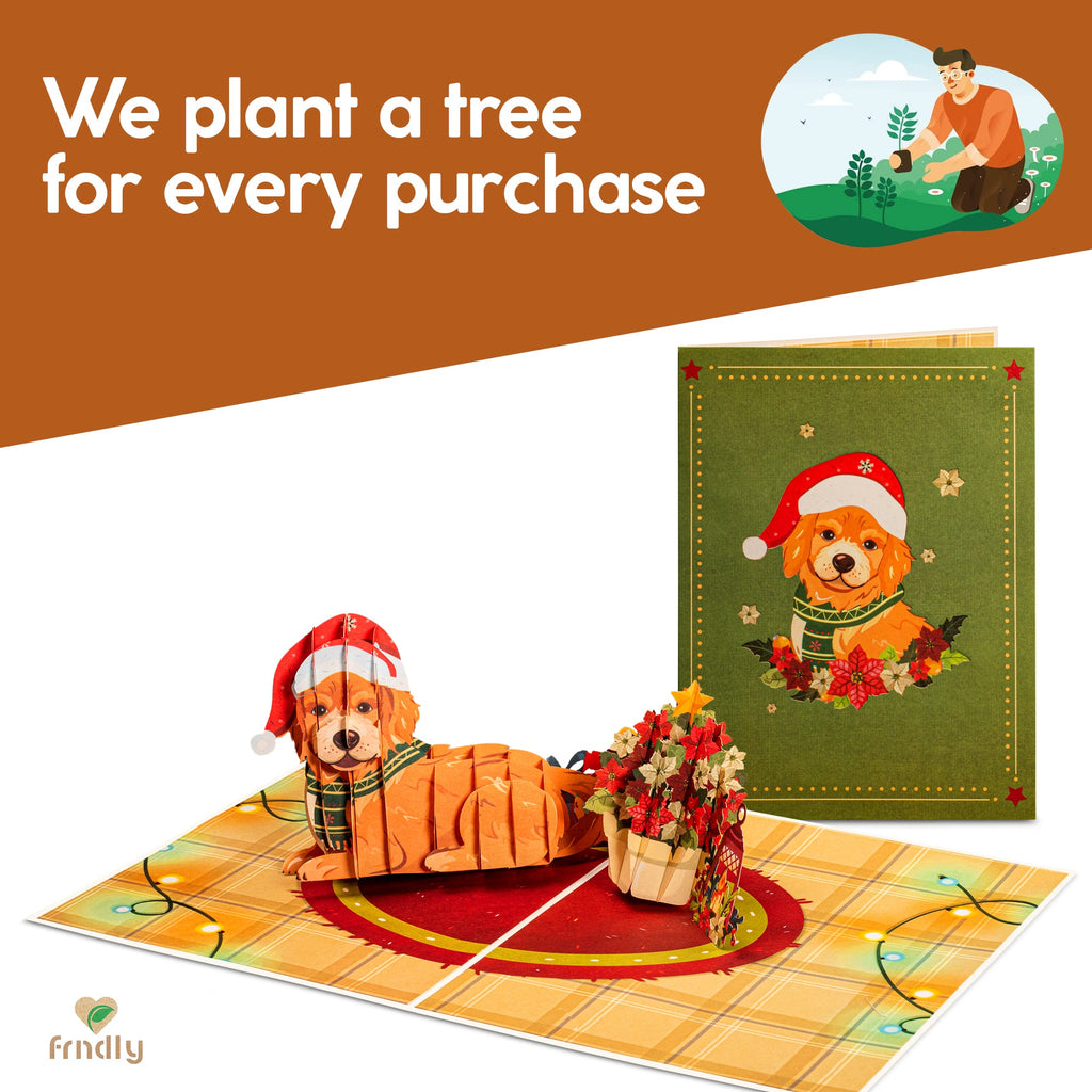 Christmas Dog Pop Up Card