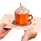 Pumpkin Latte Frndly Pop Up Card by Paper Love