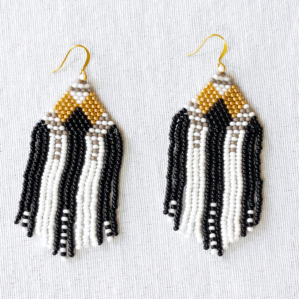 Karla Seed Bead Earrings by Upavim Crafts