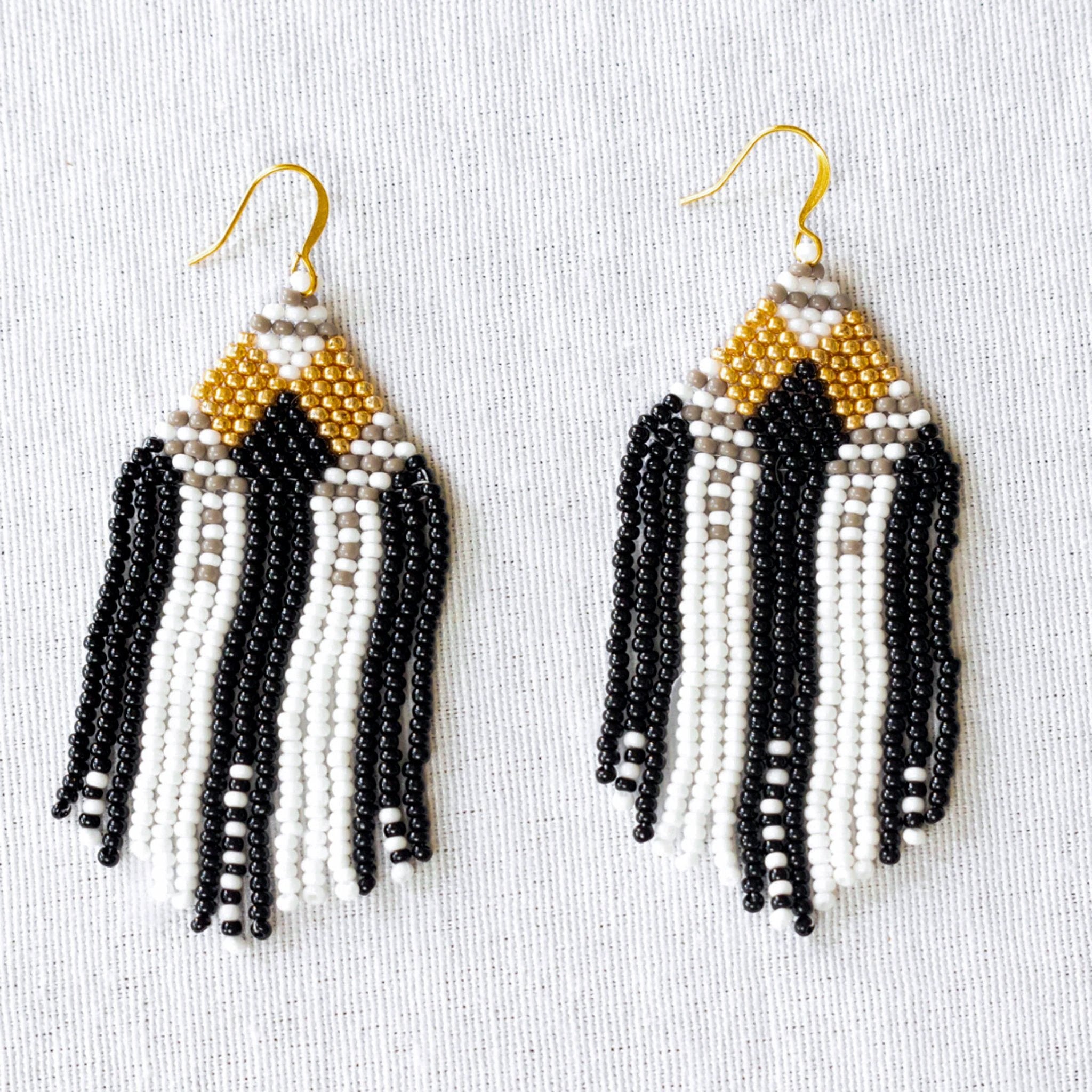 Karla Seed Bead Earrings by Upavim Crafts