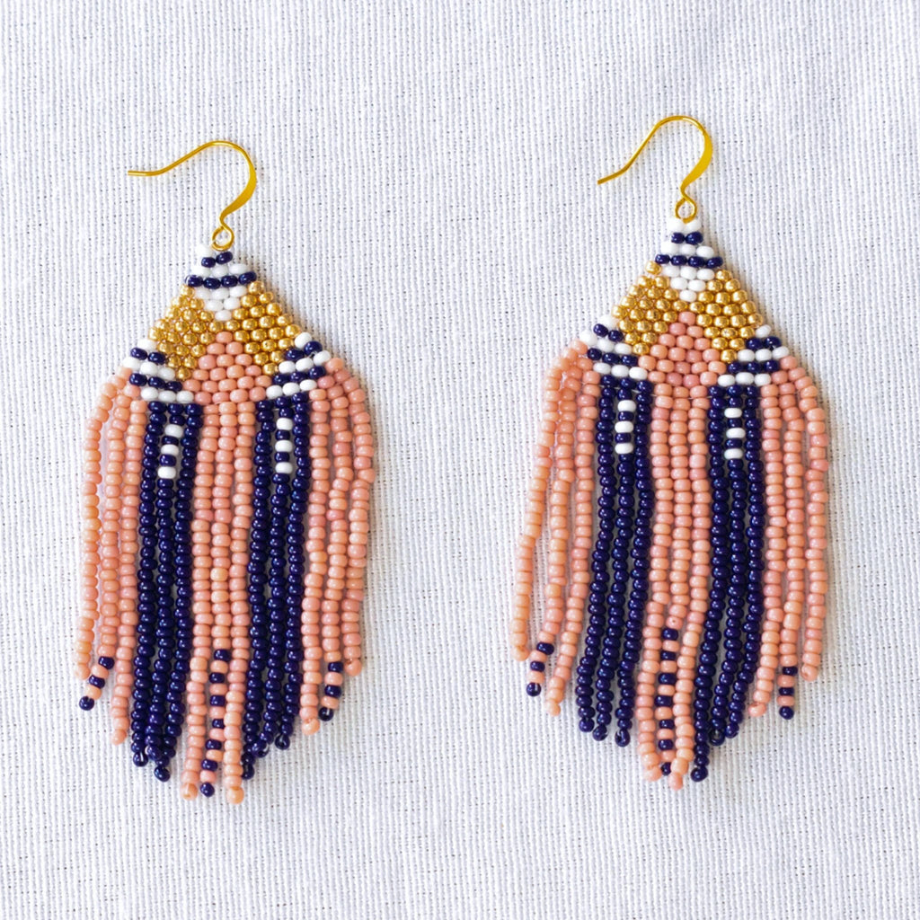 Gloria Seed Bead Earrings by Upavim Crafts