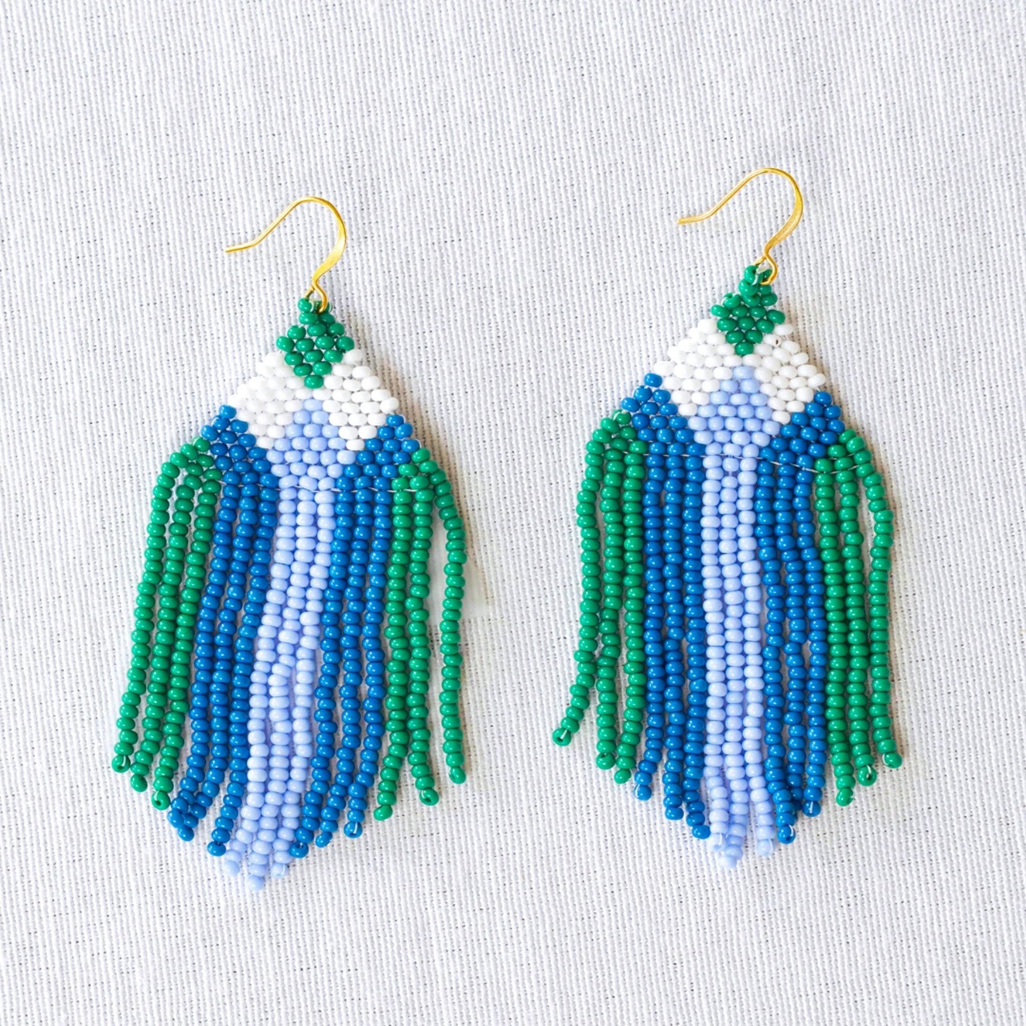 Sonia Seed Bead Earrings by Upavim Crafts