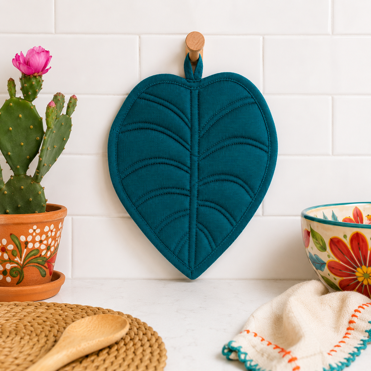 Jade Garden Leaf Potholder