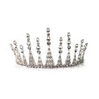Jazz Age Skyscraper Tiara in Silver | Royalty Crown Bridal Hair Accessory by The Bullish Store
