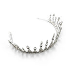 Jazz Age Skyscraper Tiara in Silver | Royalty Crown Bridal Hair Accessory by The Bullish Store