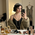 Jazz Age Skyscraper Tiara in Silver | Royalty Crown Bridal Hair Accessory by The Bullish Store