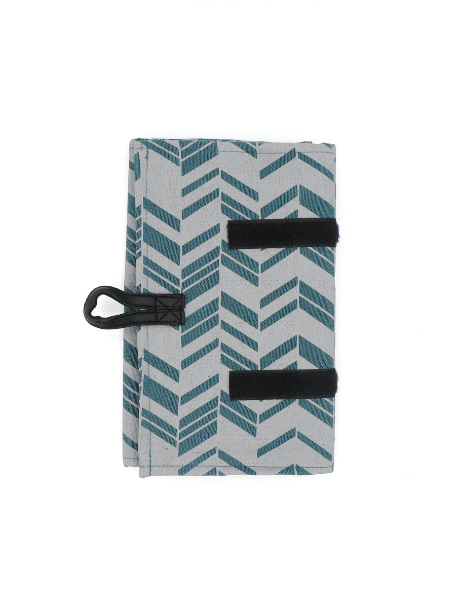 Wayfarer Jewelry Roll Travel Case - Chevron