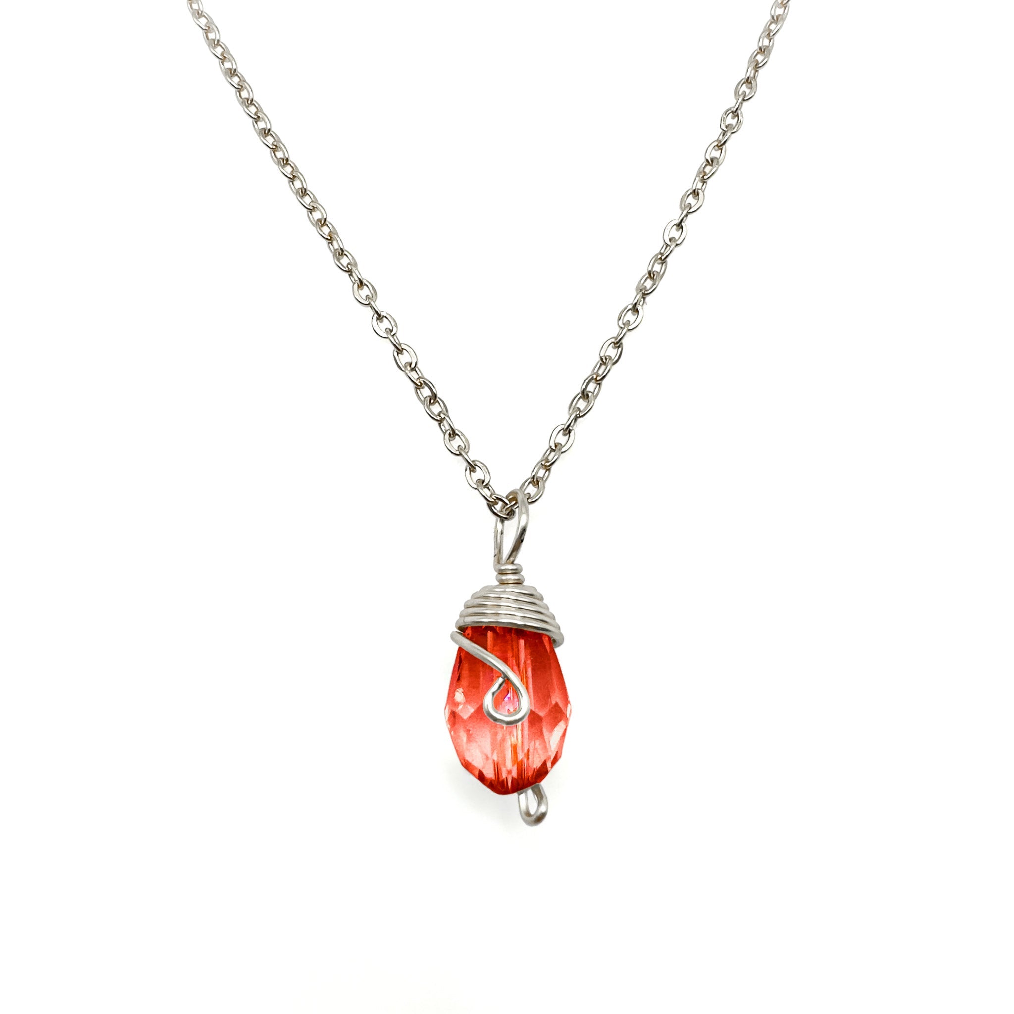Silver Birthstone necklace by Alegria Accessories Inc