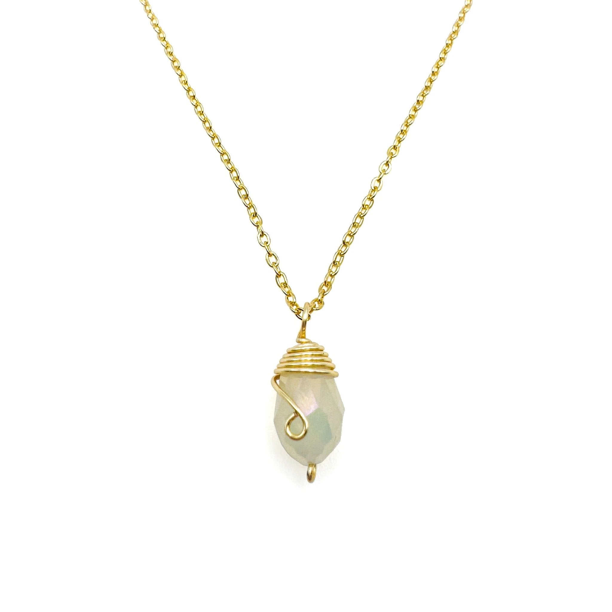 Gold Birthstone necklace by Alegria Accessories Inc