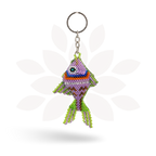 Fish Seed Bead Keychain | Hand Beaded Fair Trade Keychain - Guatemala