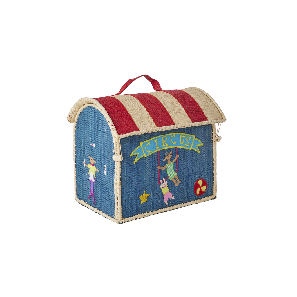 Raffia Kids Bag with Circus Theme - by Rice By Rice