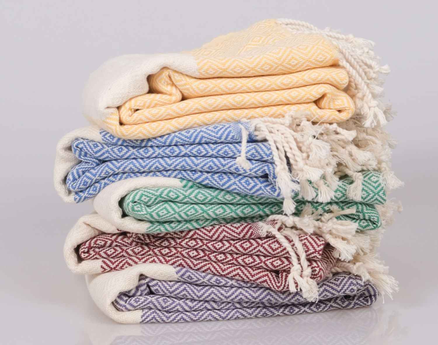 "Diamond" 100% Premium Turkish Cotton hand woven towel