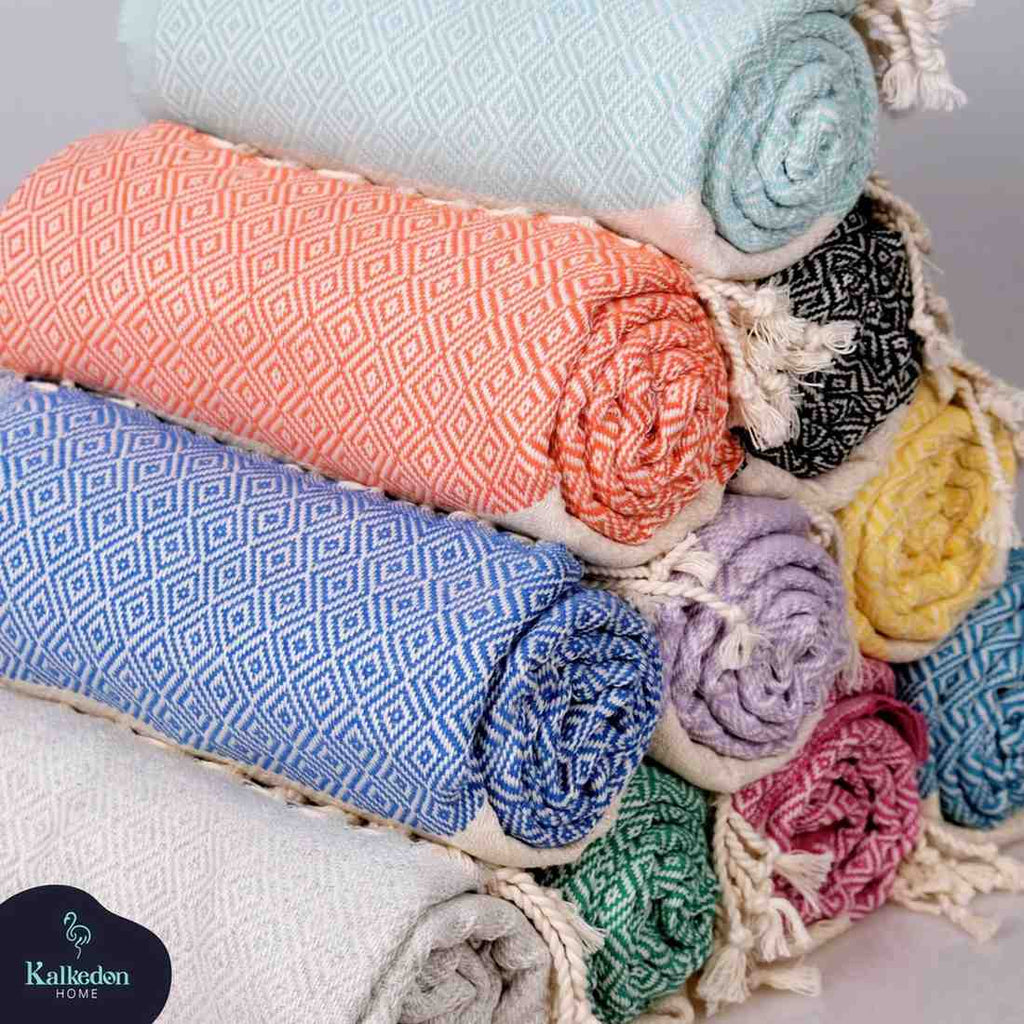 "Diamond" 100% Premium Turkish Cotton hand woven towel