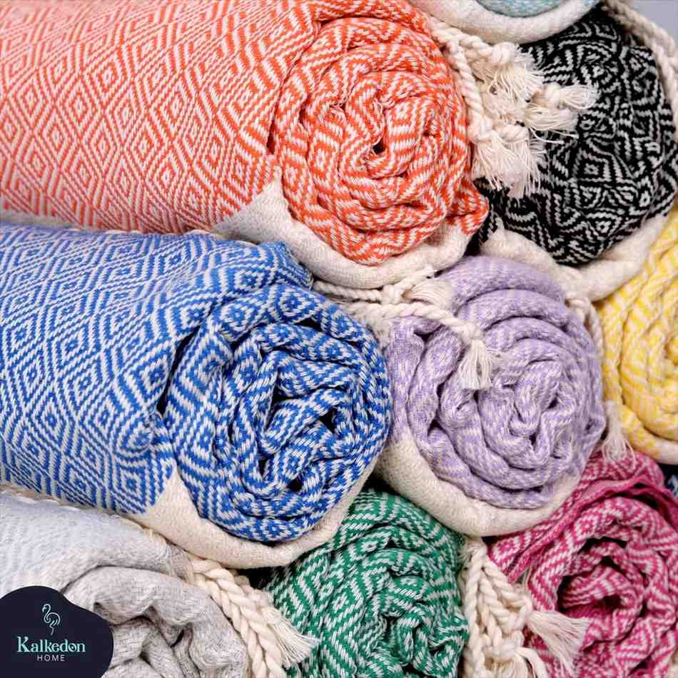 "Diamond" 100% Premium Turkish Cotton hand woven towel
