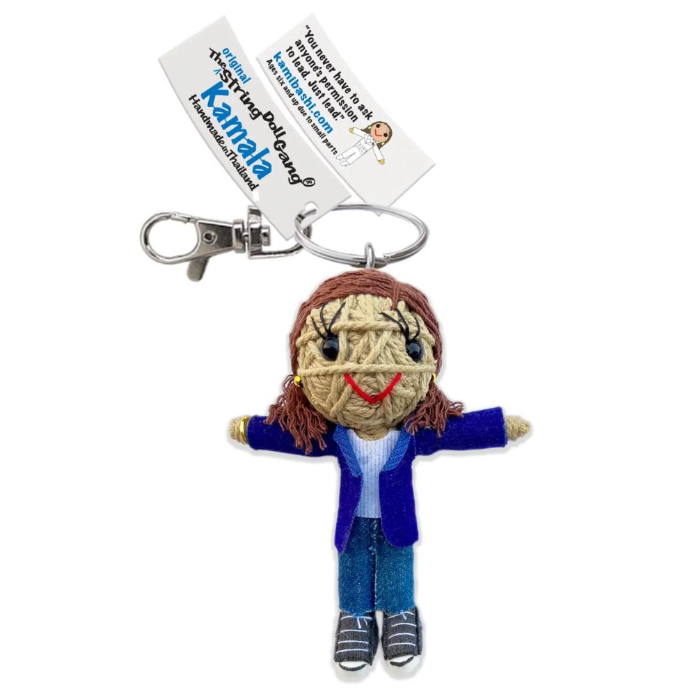 Kamibashi String Doll Keychain - Kamala Harris