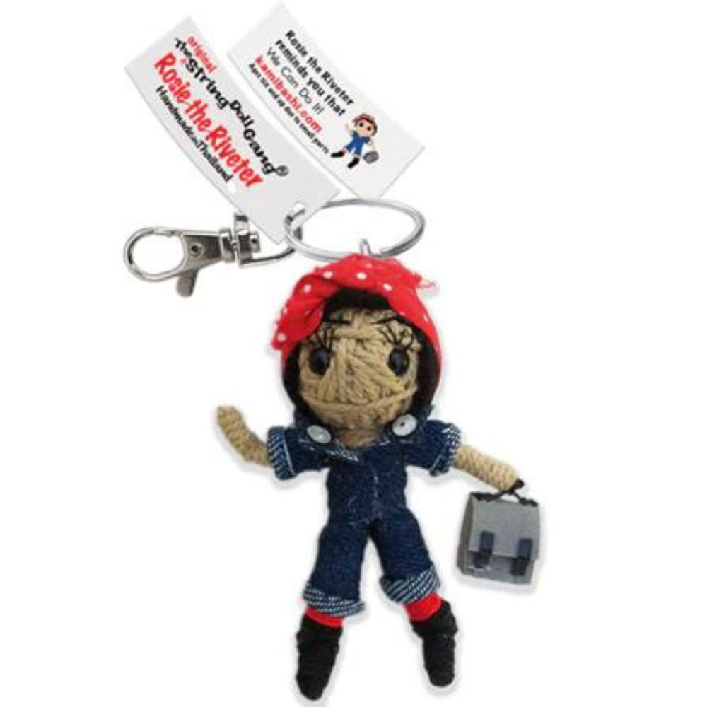 Kamibashi String Doll Keychain - Rosie the Riveter