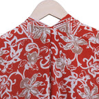 Hand Dyed Batik Kaftan Dress 100% Soft Cotton Material, Maxi, Long, Fiery Flora Dress, Caftan