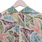 Hand Dyed Batik Kaftan Dress 100% Soft Cotton Material, Maxi, Long, Tropical Tapestry Dress, Caftan