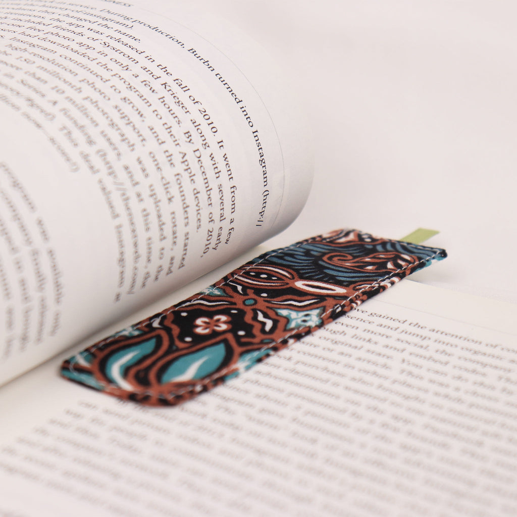 Batik Bookmark, Cotton Textile, Cloth Book Mark