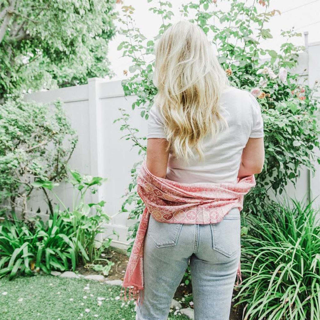Handmade Batik Scarf - Cotton - Wildflower