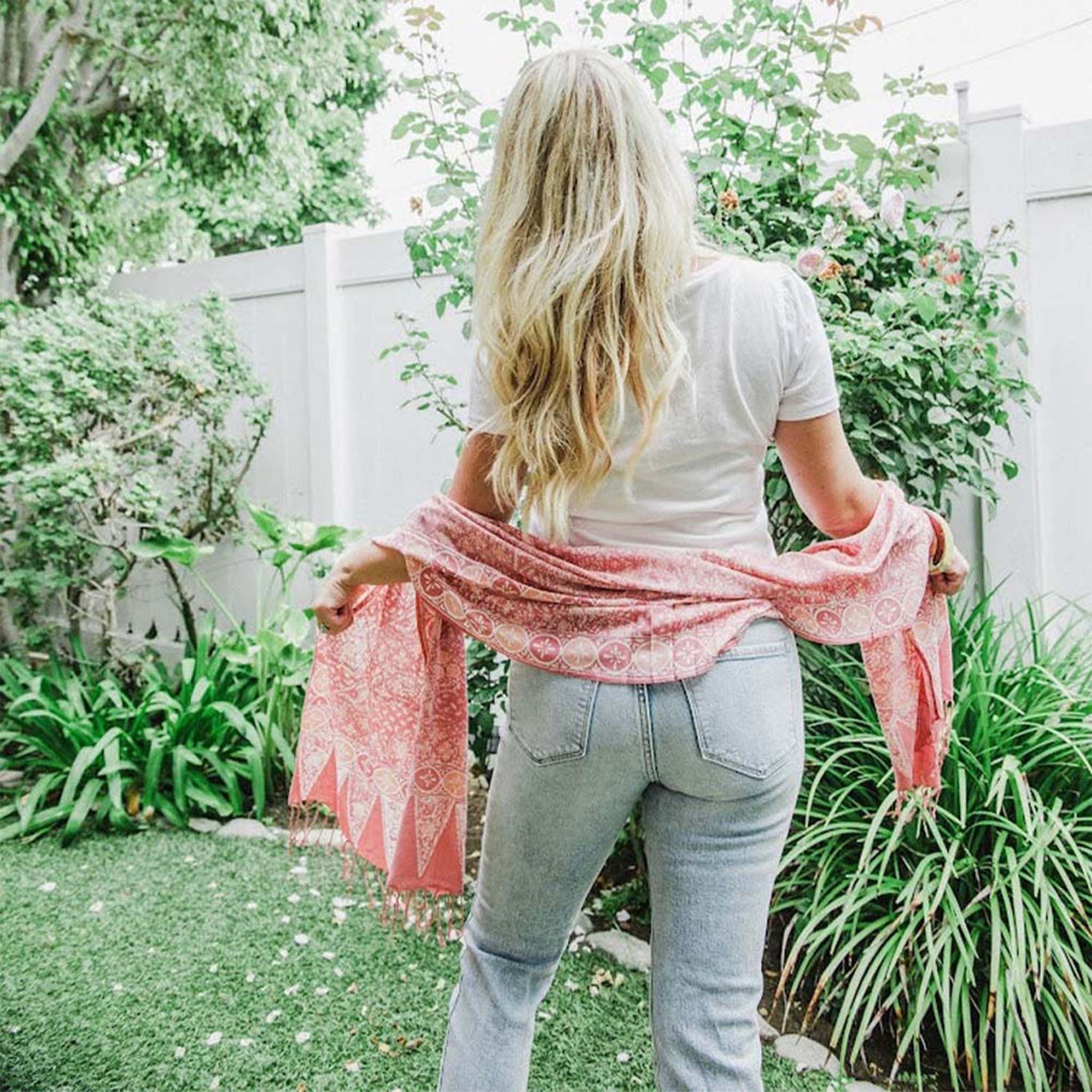 Handmade Batik Scarf - Cotton - Wildflower