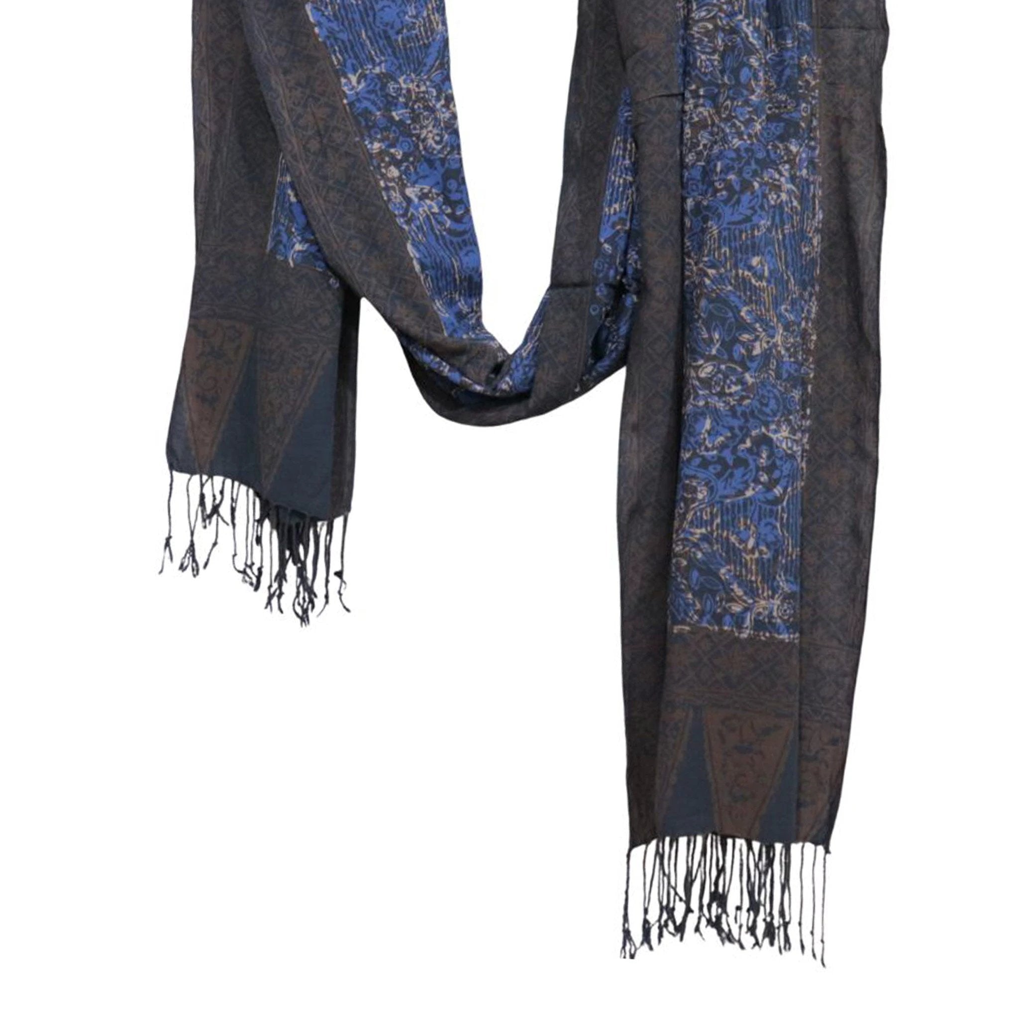 Handmade Batik Scarf - 100% Soft Cotton - Butterfly Brown by Kasih Co-op