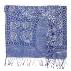 Handmade Batik Scarf - Cotton Fabric - Stone