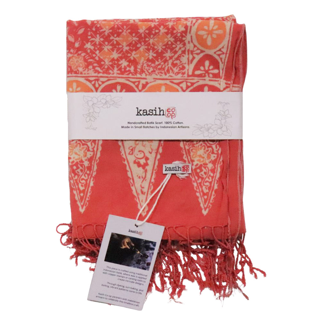 Handmade Batik Scarf - Cotton - Wildflower