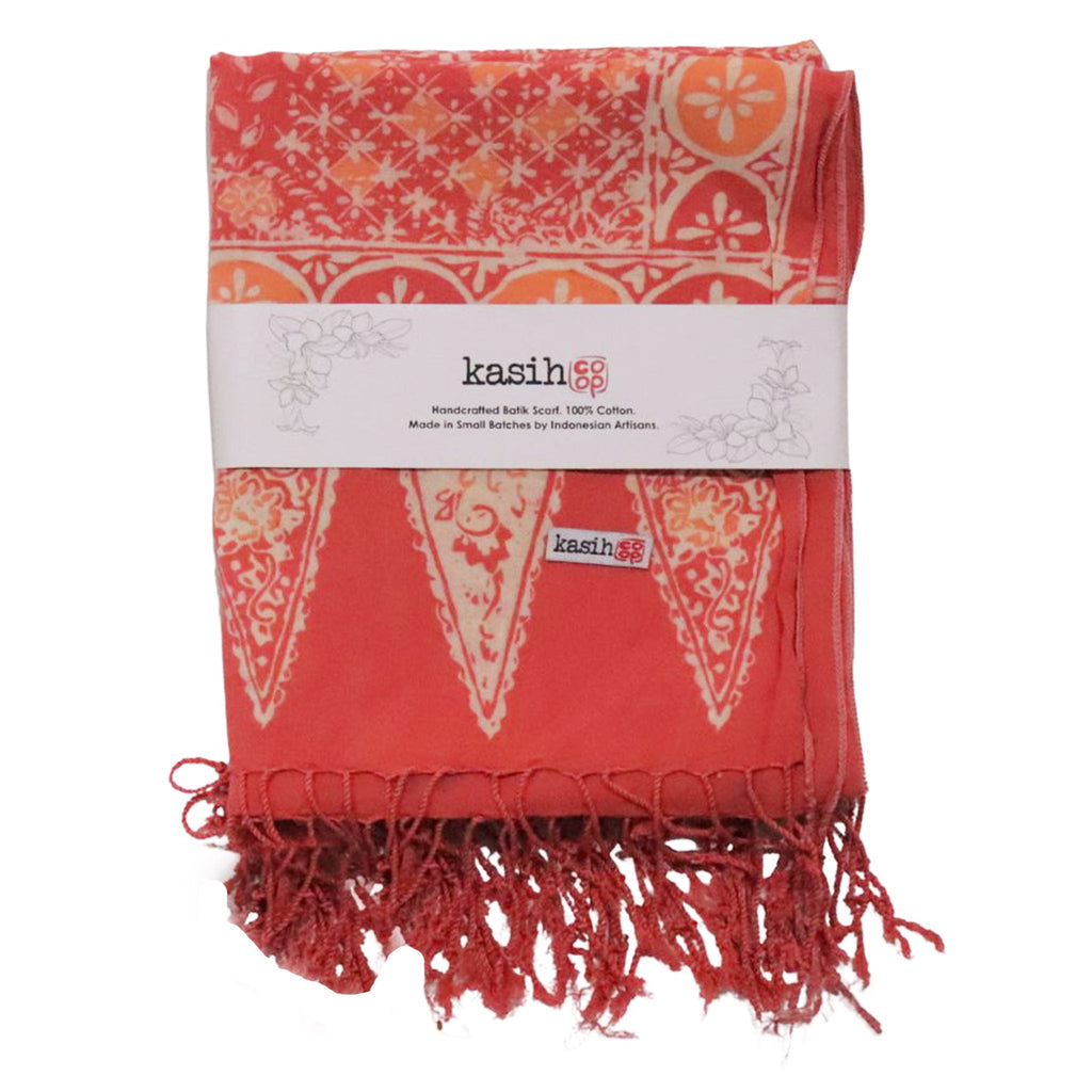 Handmade Batik Scarf - Cotton - Wildflower