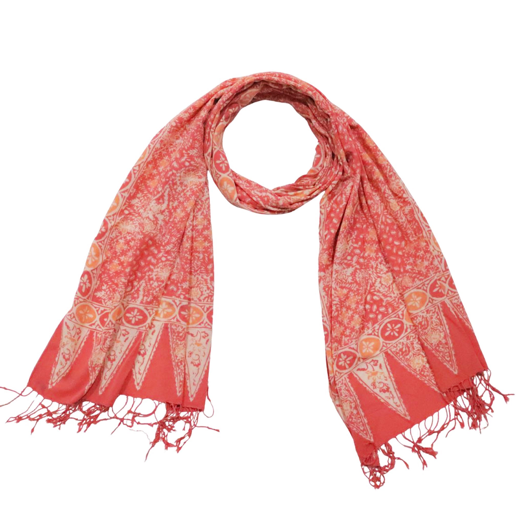 Handmade Batik Scarf - Cotton - Wildflower