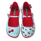 Chocolaticas® Cherry Women's Mary Jane Flat by Hot Chocolate Design
