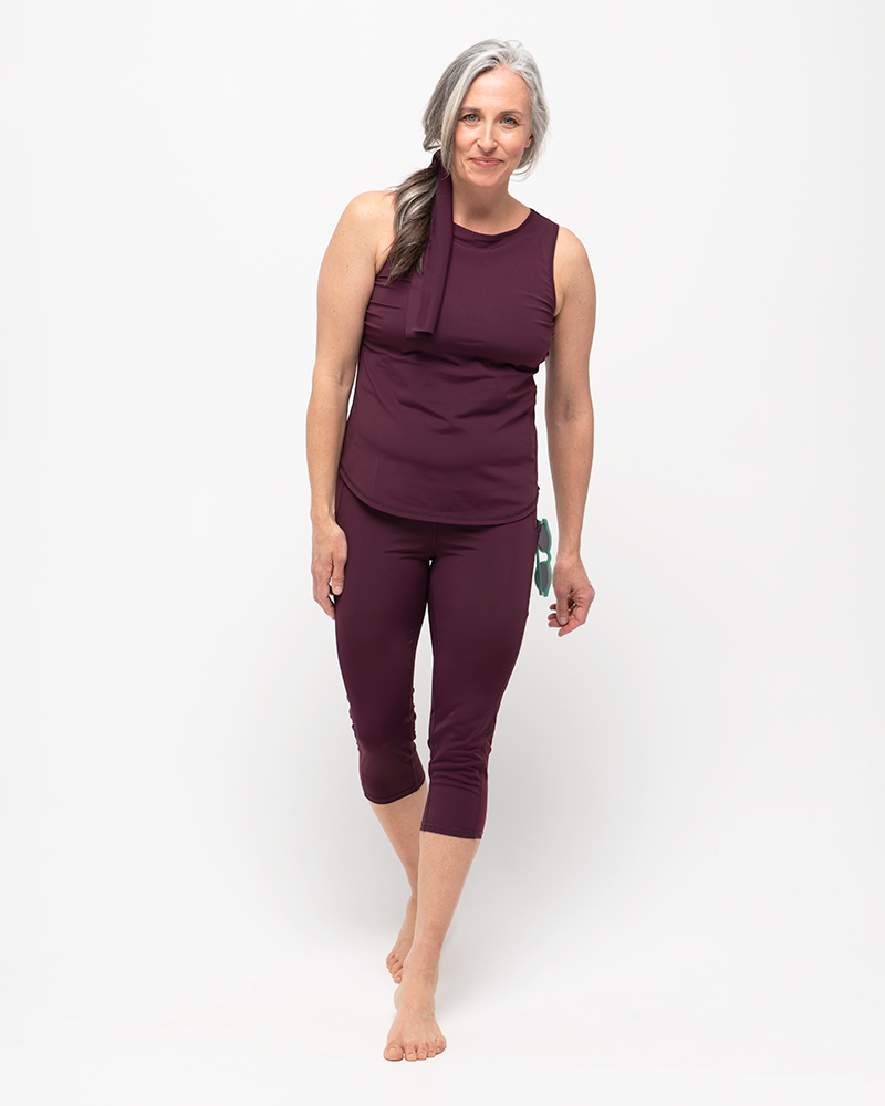 Jump In 3/4 Swim Leggings - Reflection with Mesh by Line In The Sand Swim