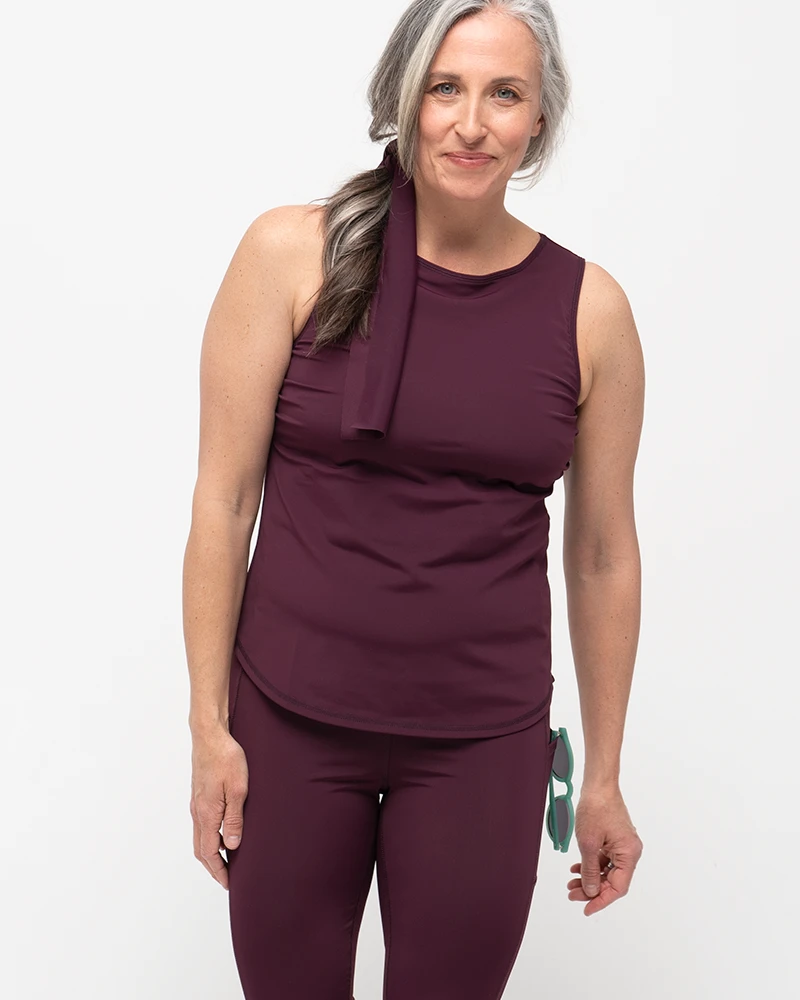 Go Deep Sun & Swim Tank with Built-in Bra - Reflection by Line In The Sand Swim