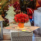 Poinsettias Plant Pop Up Card by Paper Love