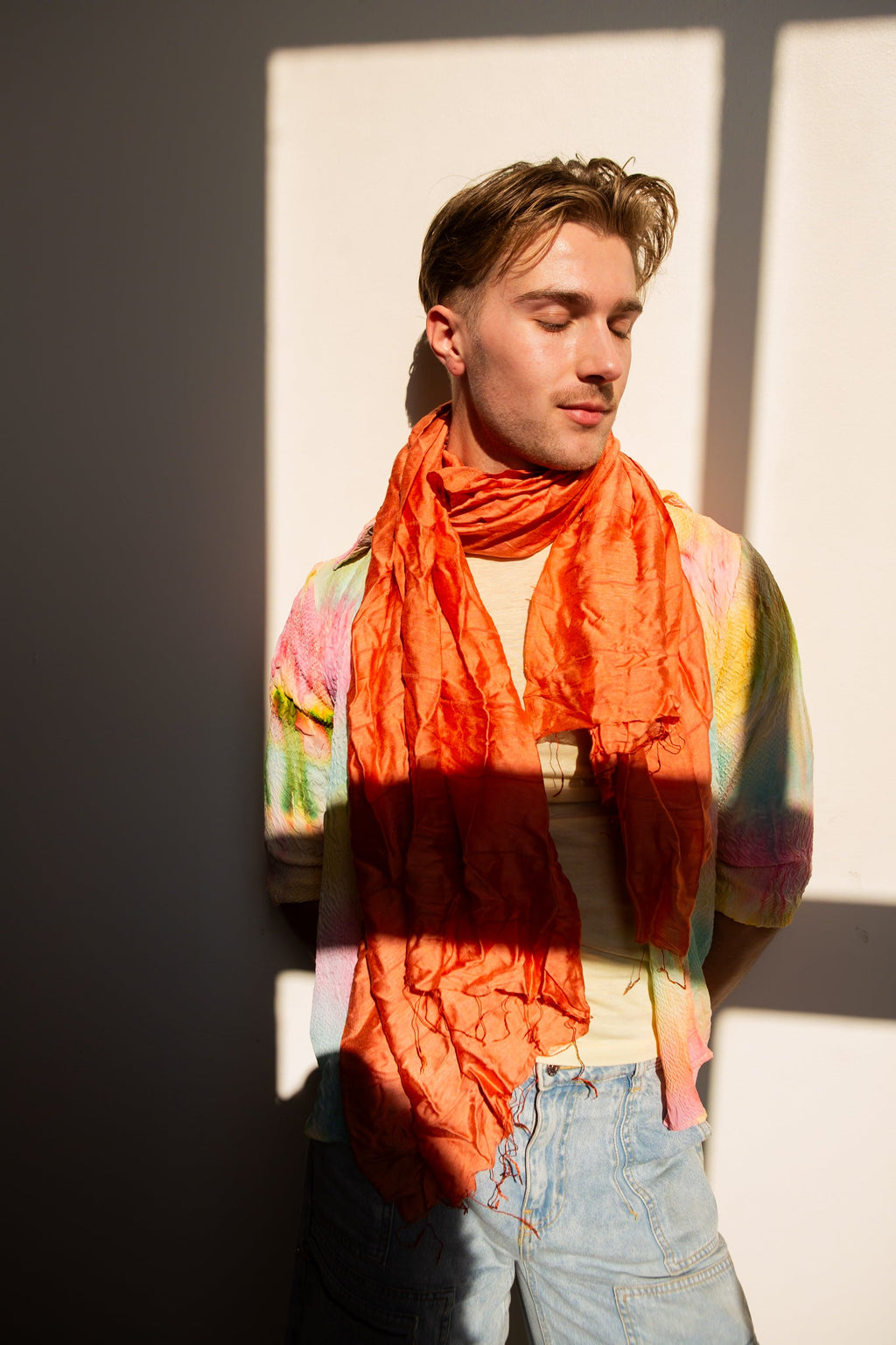 Lan Scarf - Coral