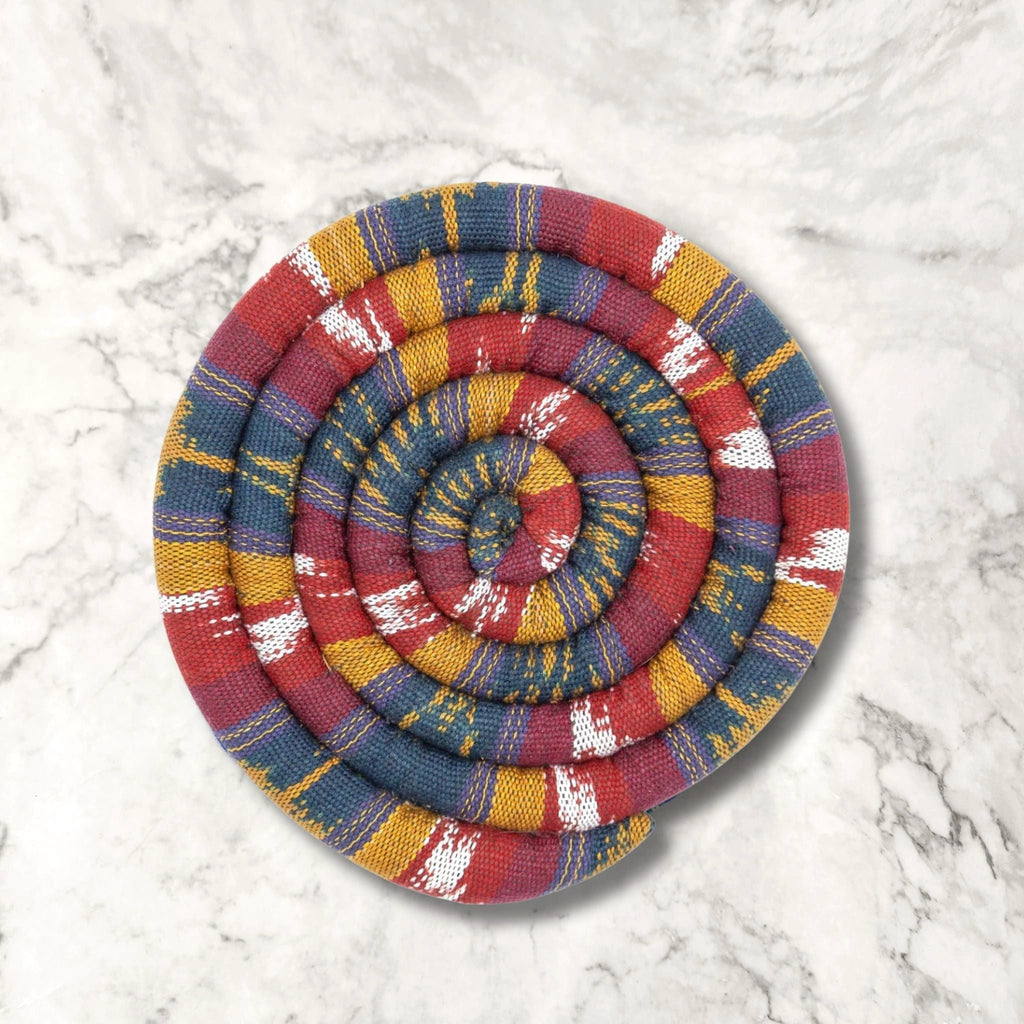 Large Spiral Spiced Trivet by Upavim Crafts